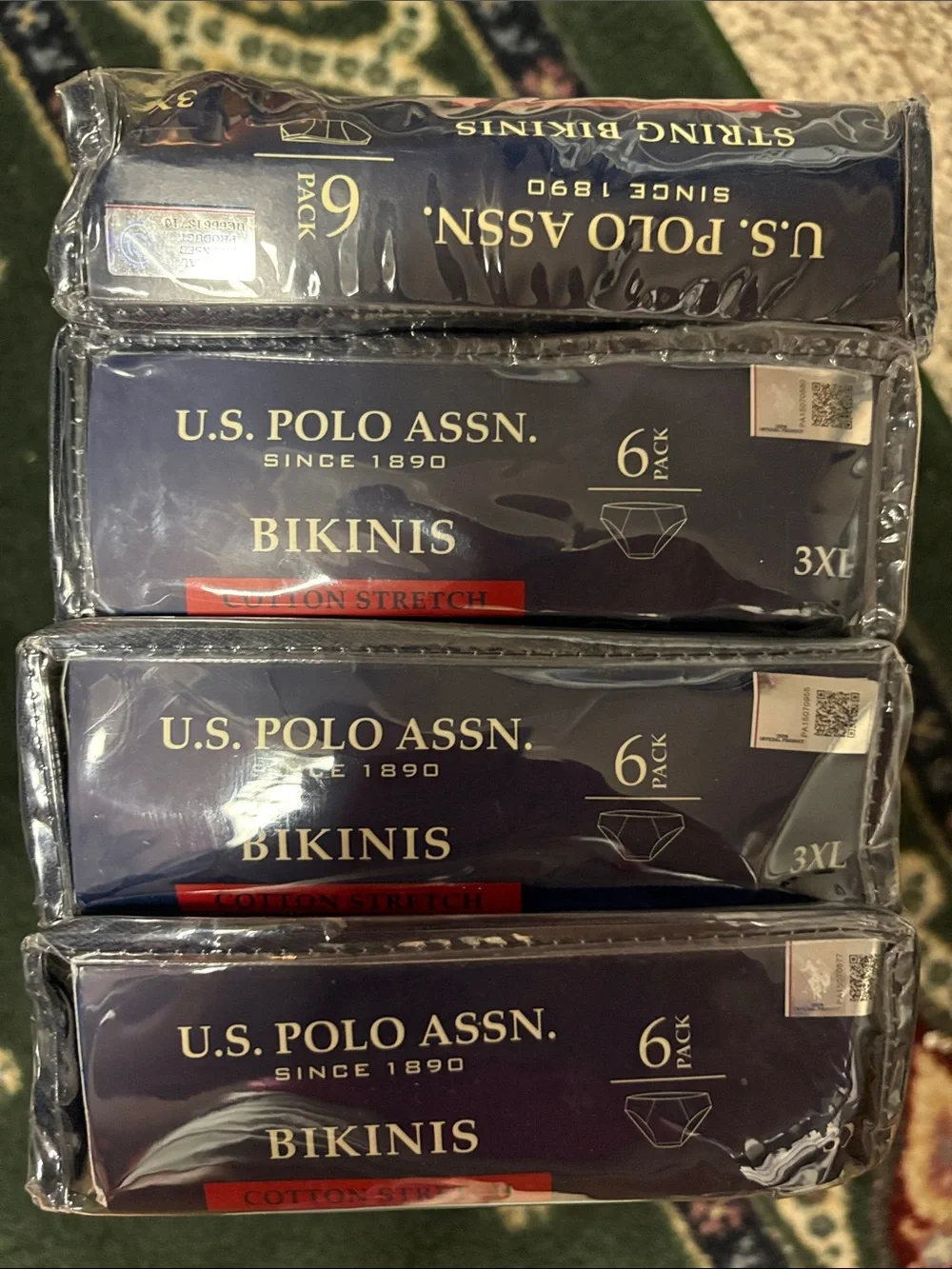 New 24 pair men’s US polo ASSN bikini, underwear men’s big and tall